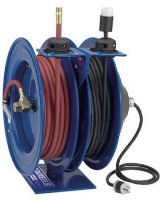 C-l350-5016-x Combination Air/electric Reel, 3/8 In Hose Dia., 50 Ft