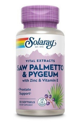 Solaray Advance Formula Saw Palmetto и Pygeum 30 Softgel