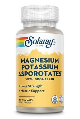 Solaray Аспоротат магния и калия, 60 растительных капсул