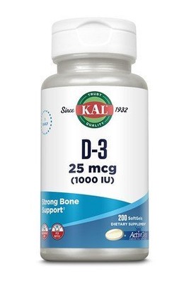 Kal D-3 25 мкг (1000 МЕ) 200 капсул