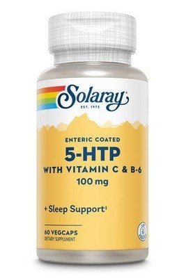 Solaray 5-HTP с витаминами C и B-6, 100 мг, 60 капсул