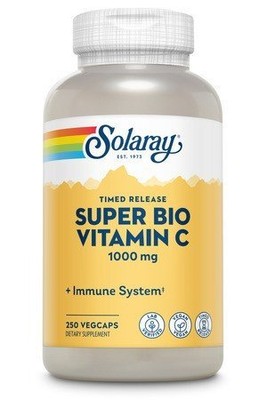 Solaray Super Bio C - буферизованный, 500 мг T/R, 250 растительных капсул