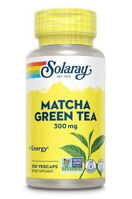 Solaray Органически выращенный лист зеленого чая маття, 100 растительных капсул