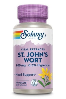Solaray - Одна ежедневная 60-я таблетка зверобоя