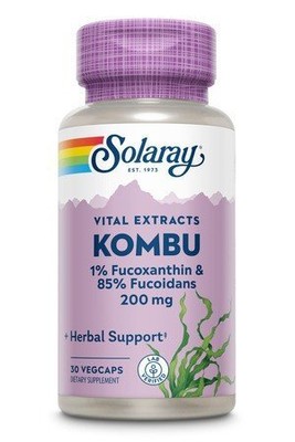 Solaray KOMBU 1% фукоксантин и 85% фукоиданы 30 растительных капсул
