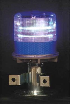 Tapco 3337-00004 Warning Light,(4) Led,Blue,Solar Nimh
