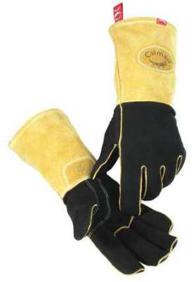 Caiman 1852-5 Mig/Stick Welding Gloves, Elkskin Palm, L, Pr