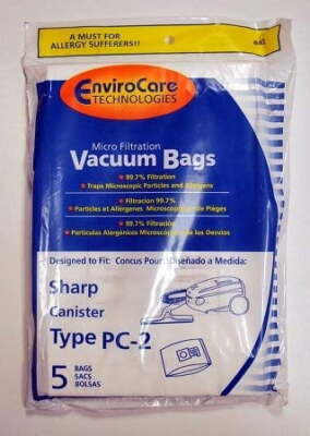 Replacement Part For Sharp Type PC-2 PC2 Vacuum Bags EC-05PC2 FX30 EC-6312P EC-P