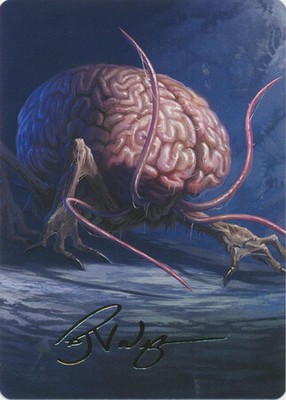 1x Art Series (20/81) Gold Signature - Intellect Devourer STATS MTG Commander Le