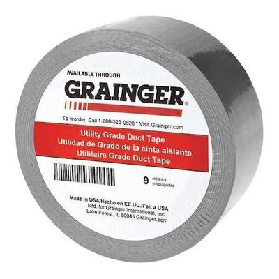 Zoro Select Tc600-Silver Duct Tape,Silver,Rubber,96Mm W,Pk6