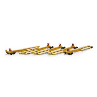 Athearn 15667 HO, IMPACK Spine Car, 5 Platforms, TTX, UTTX, 60125