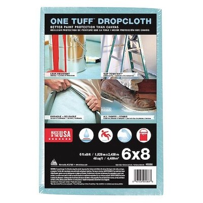 Trimaco 90088 Leakproof/Slipresist Dropcloth,6Ftlx8ftw