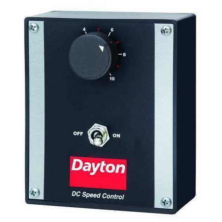 Dayton 4Z527 Dc Speed Control, Scr, Enclosed, Nema 1, 2A Max Current, 0 To