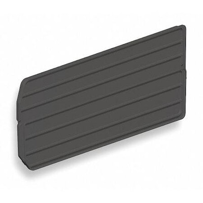 Akro-Mils 40287 Plastic Divider, Black, 21 In L, 1/2 In W, 8 13/16 In H, 6 Pk
