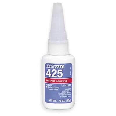 Loctite 135461 Plastic Threadlocker, Loctite 425 Assure, Blue, Medium Strength,