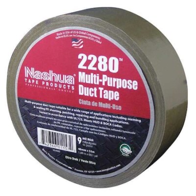 Nashua 2280 Duct Tape,48Mm X 55M,9 Mil,Olive Drab
