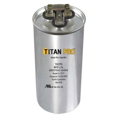 Titan Pro Trcfd8075 Motor Dual Run Cap,80/7.5 Mfd,370-440V