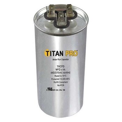 Titan Pro Trcfd3075 Motor Dual Run Cap,30/7.5 Mfd,370-440V