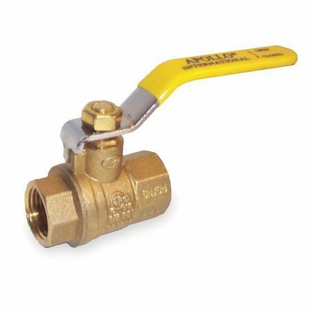 Apollo Valves 94A10301 Ball Valve, 1/2 In Pipe, Full Port, 600 Psi Cwp, Lever