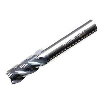 Micro 100 Shr-250-4X Carbide End Mill,1/4 In,Cut 3/4 In,4 Flt