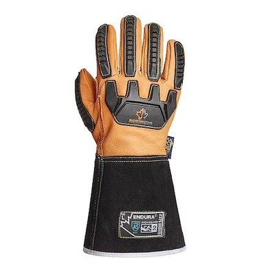 Endura 375Gkgvbl Driver, Goatskin,Impact-Resistant,L,9,Pr