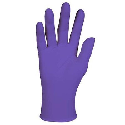 Kimtech 55082 Purple Nitrile, Nitrile Exam Gloves, 6 Mil Palm, Beaded Cuff,