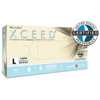 Ansell Xc-310 Xceed, Nitrile Disposable Gloves, 2.8 Mil Palm, Nitrile,
