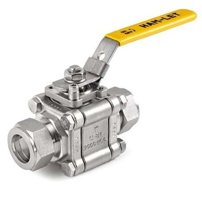 Ham-Let H-500-Ss-L-3/8 Manual 2-Way Ball Valve,Let-Lok,Ss