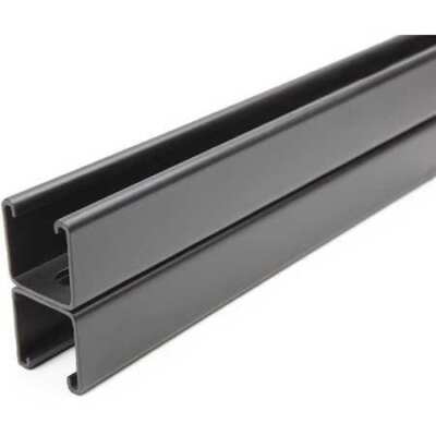 Zoro Select Fs-201Ss Fbk 60.00 Strut Chan,5Ft.L,Blk Paintd Steel,12 Ga.