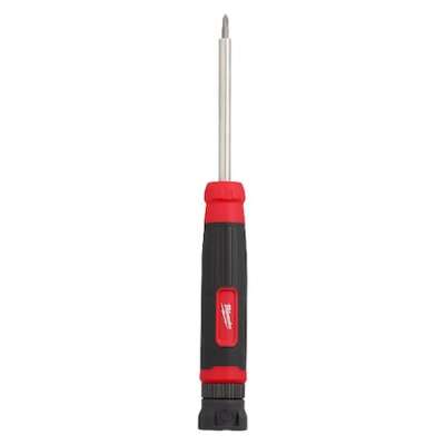 Milwaukee Tool 48-22-2934 Multi-Bit Screwdriver,Chrome St,14 Pcs