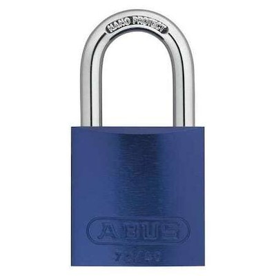 Abus 09182 Keyed Padlock, Open, Rectangular Aluminum Body, Hardened Steel