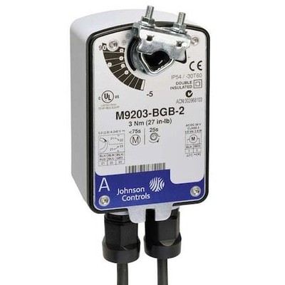 Johnson Controls M9203-Bga-2 Electric Actuator,27 In.-Lb.,-22 To 140