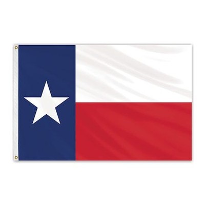 GLOBAL FLAGS UNLIMITED 200907 Texas Outdoor Sewn Poly Max Flag 3'x5'