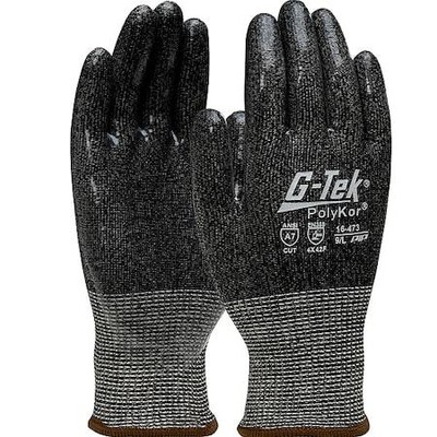 G-Tek Polykor 16-473/L Cut Resistant Glove, A7 Cut Level, 13 Ga