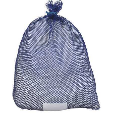 Zoro Select Mi245511 Mesh Laundry Bag,Blu,Rubber Closure,Pk12