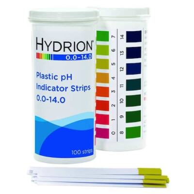 Hydrion 9800 Ph Strips,Hydrion Spectral,0-14,Pk100