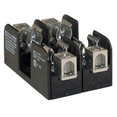 Mersen 20357 Open Fuse Block, H; K5 Ul Class, 2 Poles, 30A Amp Range, 250V