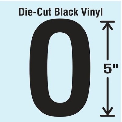 Stranco Dbv-5-O-10 Die Cut Letter Label, O, 10 Cards,Pk10
