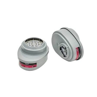 Msa Safety 815641 Combination Cartridge/Filter, Bayonet, Ov, P100, Black,