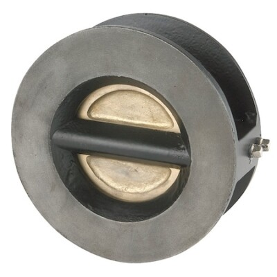 Ssi 0600-125Wtibb-T 6'' Wafer Flange Cast Iron Double Disc Check Valve