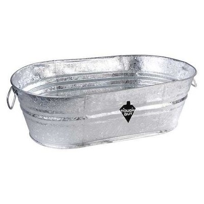 Zoro Select 3Ant7 Utility Tub,16 Gal.,Silver