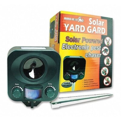 Bird-X Yg-Solar Ultrasonic Animal Repeller,Ir Sensor