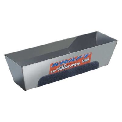 Kraft Tool Dw722 Mud Pan,Ez-Grip,12In.,Stainless Steel