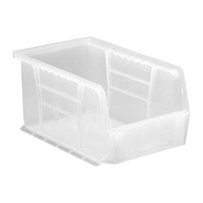 Quantum Storage Systems Qus221cl Hang & Stack Storage Bin, Polypropylene, 6 In