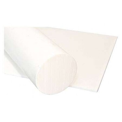 Zoro Select 1Uve1 White Pet-P Rod Stock 3 Ft. L, 3/4'' Dia.