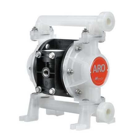 Aro Pd03p-Aps-0Jc Double Diaphragm Pump, Polypropylene, Air Operated, Hytrel,