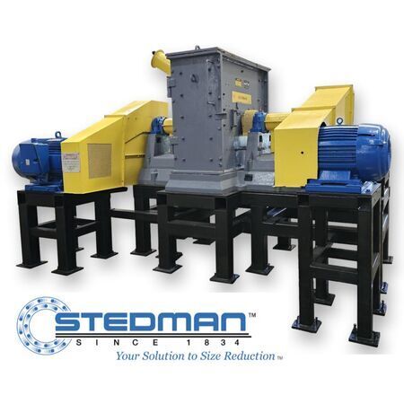 Used Stedman 44 inch Heavy Duty 2-Row Cage Mill Disintegrator Crusher