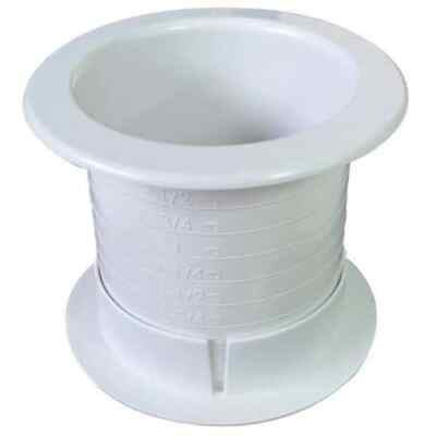 Fastcap Dually 2.5 Single  Wh Dual Sided Grommet,Wht,2.5In