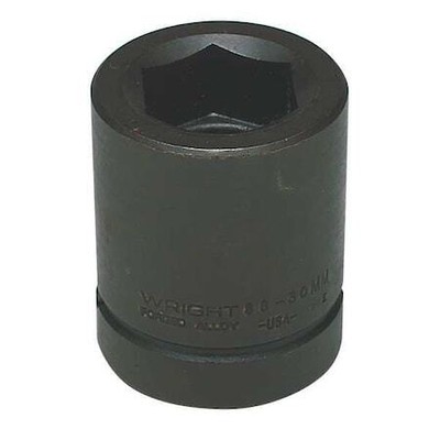 Wright Tool 88-46Mm 1 In Drive 46 Mm Size, 6 Pt, Standard Socket, Black Oxide