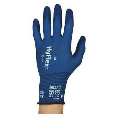 Ansell 11-818 Foam Nitrile Coated Gloves, Palm Coverage, Blu
